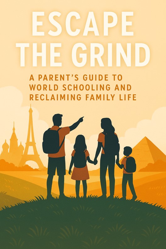 Cover of the forthcoming worldschooling and intentional family life book by Andy and Joanne Balser
